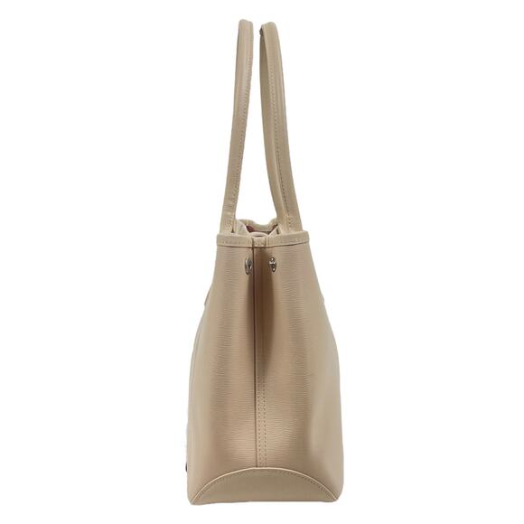 Longchamp Roseau Toggle Leather Tote Shoulder Bag Paper Beige - Picture 4 of 15